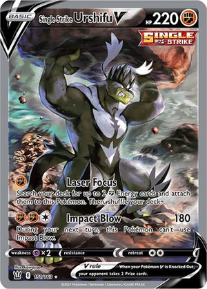 Pokemon TCG - SWSH05: Battle Styles - Single Strike Urshifu V - 151/163 - Holofoil