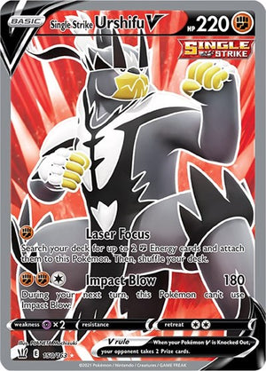 Pokemon TCG - SWSH05: Battle Styles - Single Strike Urshifu V - 150/163 - Holofoil