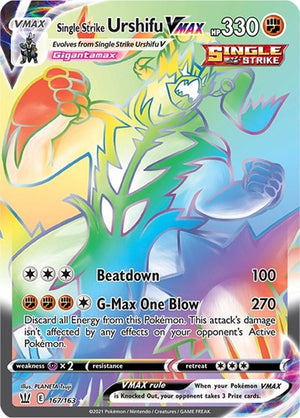 Pokemon TCG - SWSH05: Battle Styles - Single Strike Urshifu VMAX - 167/163 - Holofoil