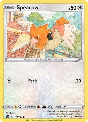 Pokemon TCG - SWSH05: Battle Styles - Spearow - 111/163