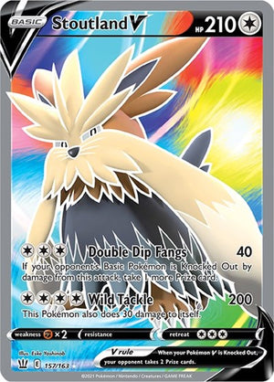 Pokemon TCG - SWSH05: Battle Styles - Stoutland V - 157/163 - Holofoil