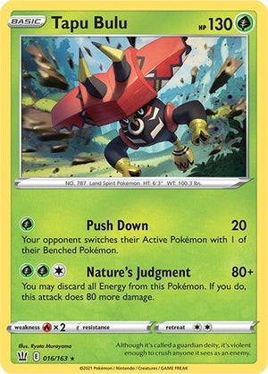 Pokemon TCG - SWSH05: Battle Styles - Tapu Bulu - 016/163 - Reverse Holofoil