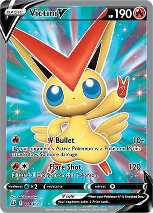 Pokemon TCG - SWSH05: Battle Styles - Victini V - 144/163 - Holofoil