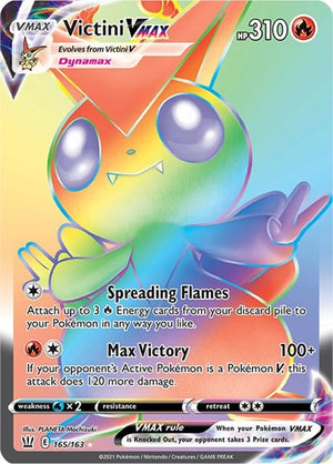 Pokemon TCG - SWSH05: Battle Styles - Victini VMAX - 165/163 - Holofoil