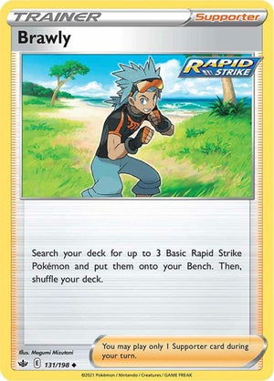 Pokemon TCG - SWSH06: Chilling Reign - Brawly - 131/198 - Reverse Holofoil