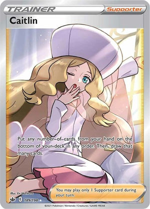 Pokemon TCG - SWSH06: Chilling Reign - Caitlin - 189/198 - Holofoil