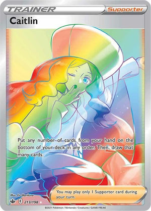 Pokemon TCG - SWSH06: Chilling Reign - Caitlin - 213/198 - Holofoil