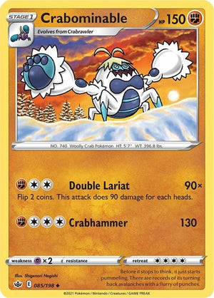 Pokemon TCG - SWSH06: Chilling Reign - Crabominable - 085/198