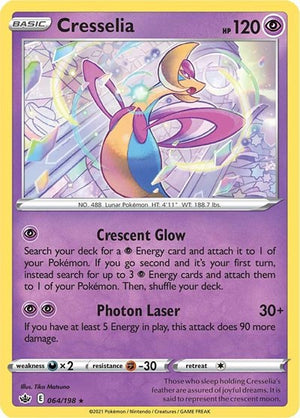 Pokemon TCG - SWSH06: Chilling Reign - Cresselia - 064/198 - Reverse Holofoil