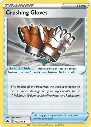 Pokemon TCG - SWSH06: Chilling Reign - Crushing Gloves - 133/198