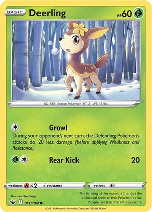 Pokemon TCG - SWSH06: Chilling Reign - Deerling - 011/198