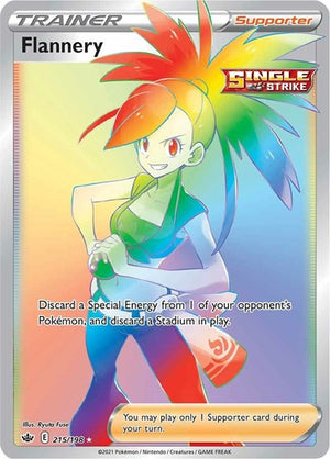 Pokemon TCG - SWSH06: Chilling Reign - Flannery - 215/198 - Holofoil