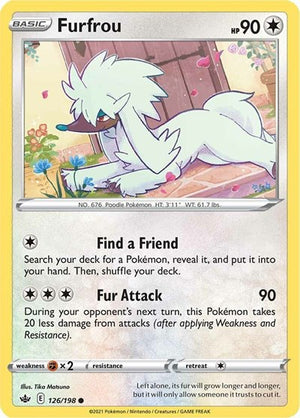 Pokemon TCG - SWSH06: Chilling Reign - Furfrou - 126/198