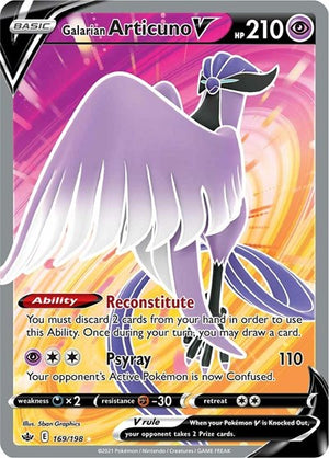Pokemon TCG - SWSH06: Chilling Reign - Galarian Articuno V - 169/198 - Holofoil