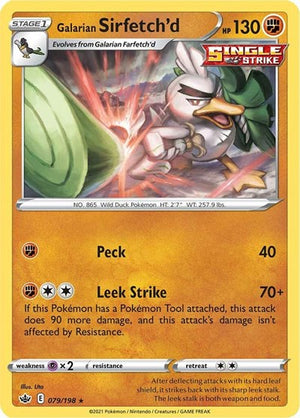 Pokemon TCG - SWSH06: Chilling Reign - Galarian Sirfetch'd - 079/198