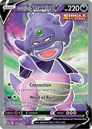 Pokemon TCG - SWSH06: Chilling Reign - Galarian Slowking V - 178/198 - Holofoil