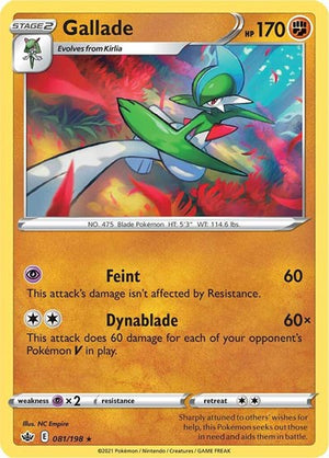 Pokemon TCG - SWSH06: Chilling Reign - Gallade - 081/198