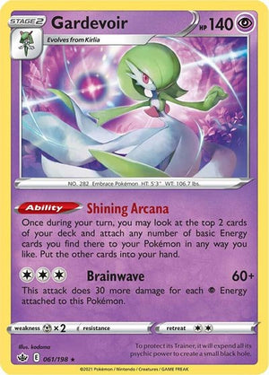 Pokemon TCG - SWSH06: Chilling Reign - Gardevoir - 061/198 - Reverse Holofoil
