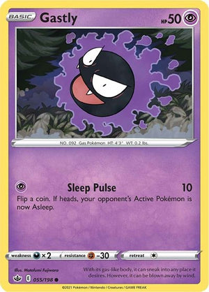 Pokemon TCG - SWSH06: Chilling Reign - Gastly - 055/198