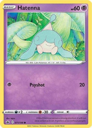 Pokemon TCG - SWSH06: Chilling Reign - Hatenna - 071/198