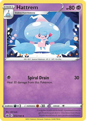 Pokemon TCG - SWSH06: Chilling Reign - Hattrem - 072/198