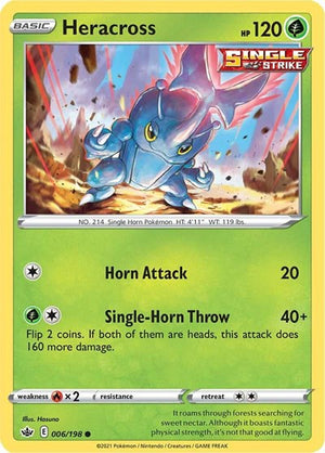 Pokemon TCG - SWSH06: Chilling Reign - Heracross - 006/198