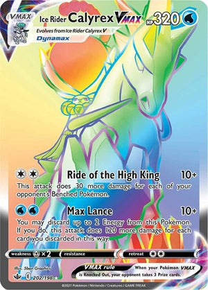 Pokemon TCG - SWSH06: Chilling Reign - Ice Rider Calyrex VMAX - 202/198 - Holofoil