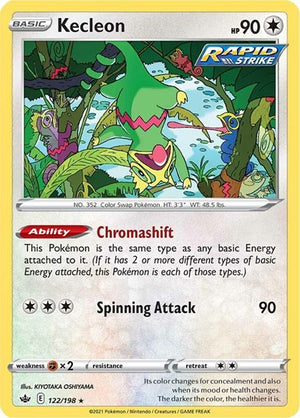 Pokemon TCG - SWSH06: Chilling Reign - Kecleon - 122/198 - Reverse Holofoil