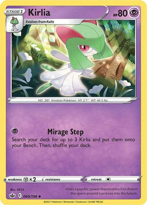 Pokemon TCG - SWSH06: Chilling Reign - Kirlia - 060/198