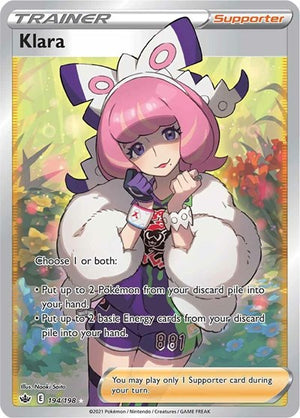Pokemon TCG - SWSH06: Chilling Reign - Klara - 194/198 - Holofoil