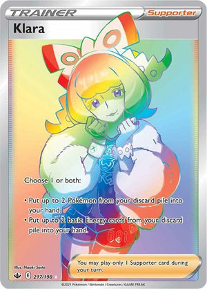 Pokemon TCG - SWSH06: Chilling Reign - Klara - 217/198 - Holofoil