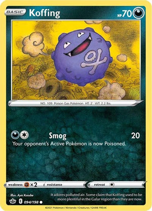 Pokemon TCG - SWSH06: Chilling Reign - Koffing - 094/198