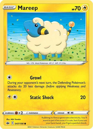 Pokemon TCG - SWSH06: Chilling Reign - Mareep - 047/198