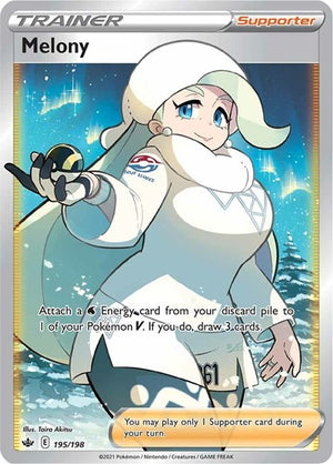 Pokemon TCG - SWSH06: Chilling Reign - Melony - 195/198 - Holofoil