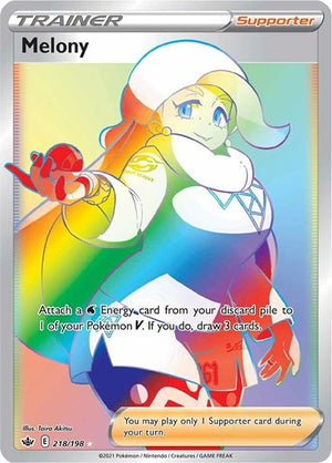Pokemon TCG - SWSH06: Chilling Reign - Melony - 218/198 - Holofoil