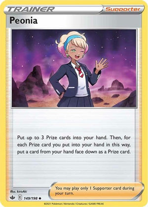 Pokemon TCG - SWSH06: Chilling Reign - Peonia - 149/198 - Reverse Holofoil