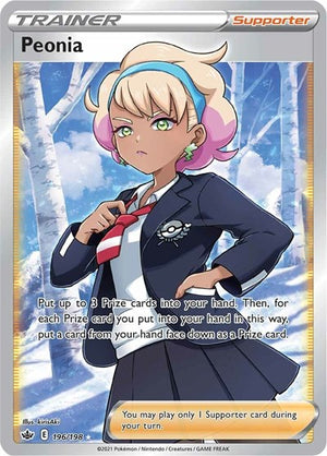 Pokemon TCG - SWSH06: Chilling Reign - Peonia - 196/198 - Holofoil