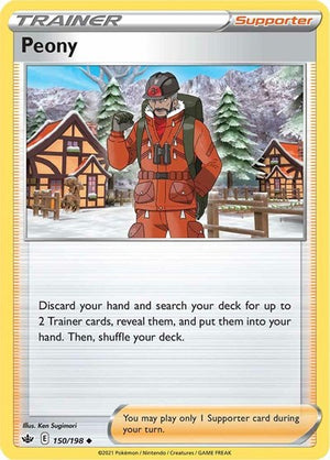 Pokemon TCG - SWSH06: Chilling Reign - Peony - 150/198