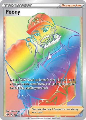 Pokemon TCG - SWSH06: Chilling Reign - Peony - 220/198 - Holofoil