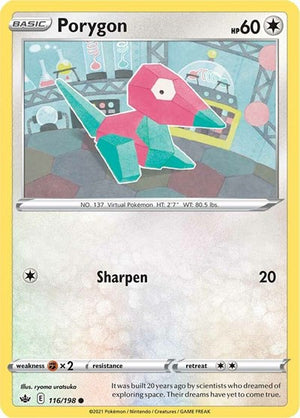 Pokemon TCG - SWSH06: Chilling Reign - Porygon - 116/198