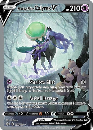 Pokemon TCG - SWSH06: Chilling Reign - Shadow Rider Calyrex V - 172/198 - Holofoil