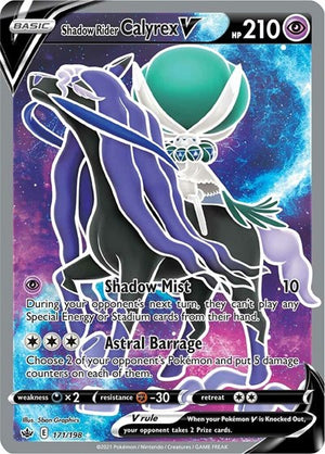Pokemon TCG - SWSH06: Chilling Reign - Shadow Rider Calyrex V - 171/198 - Holofoil