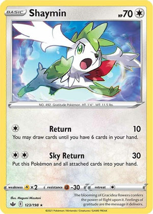 Pokemon TCG - SWSH06: Chilling Reign - Shaymin - 123/198 - Holofoil