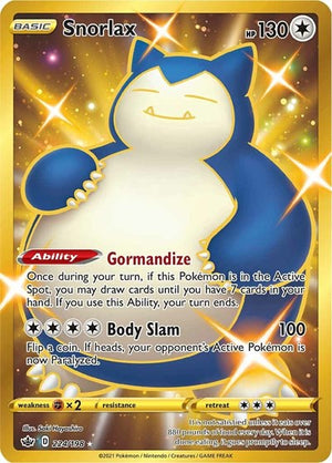 Pokemon TCG - SWSH06: Chilling Reign - Snorlax - 224/198 - Holofoil