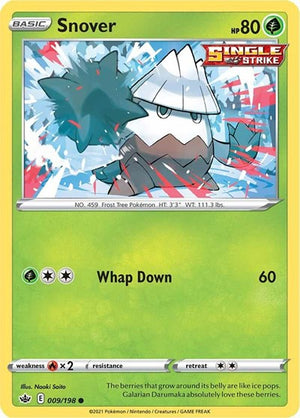 Pokemon TCG - SWSH06: Chilling Reign - Snover - 009/198