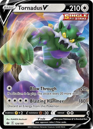 Pokemon TCG - SWSH06: Chilling Reign - Tornadus V - 124/198 - Holofoil