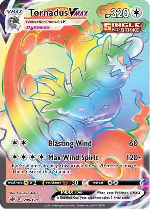 Pokemon TCG - SWSH06: Chilling Reign - Tornadus VMAX - 209/198 - Holofoil
