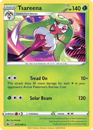 Pokemon TCG - SWSH06: Chilling Reign - Tsareena - 015/198
