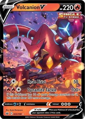 Pokemon TCG - SWSH06: Chilling Reign - Volcanion V - 025/198 - Holofoil