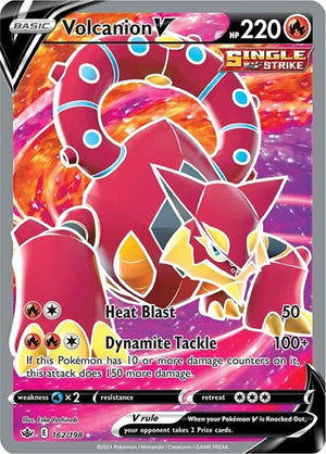 Pokemon TCG - SWSH06: Chilling Reign - Volcanion V - 162/198 - Holofoil